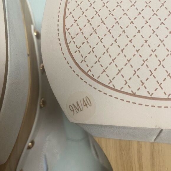 JESSICA SIMPSON JS-Charlete Platform Sandals 9M Cream No Box New With Defect - Picture 12 of 14